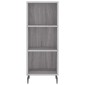 vidaXL Μπουφές Sonoma Γκρι 34,5 x 34 x 180 εκ. από Επεξεργασμένο Ξύλο