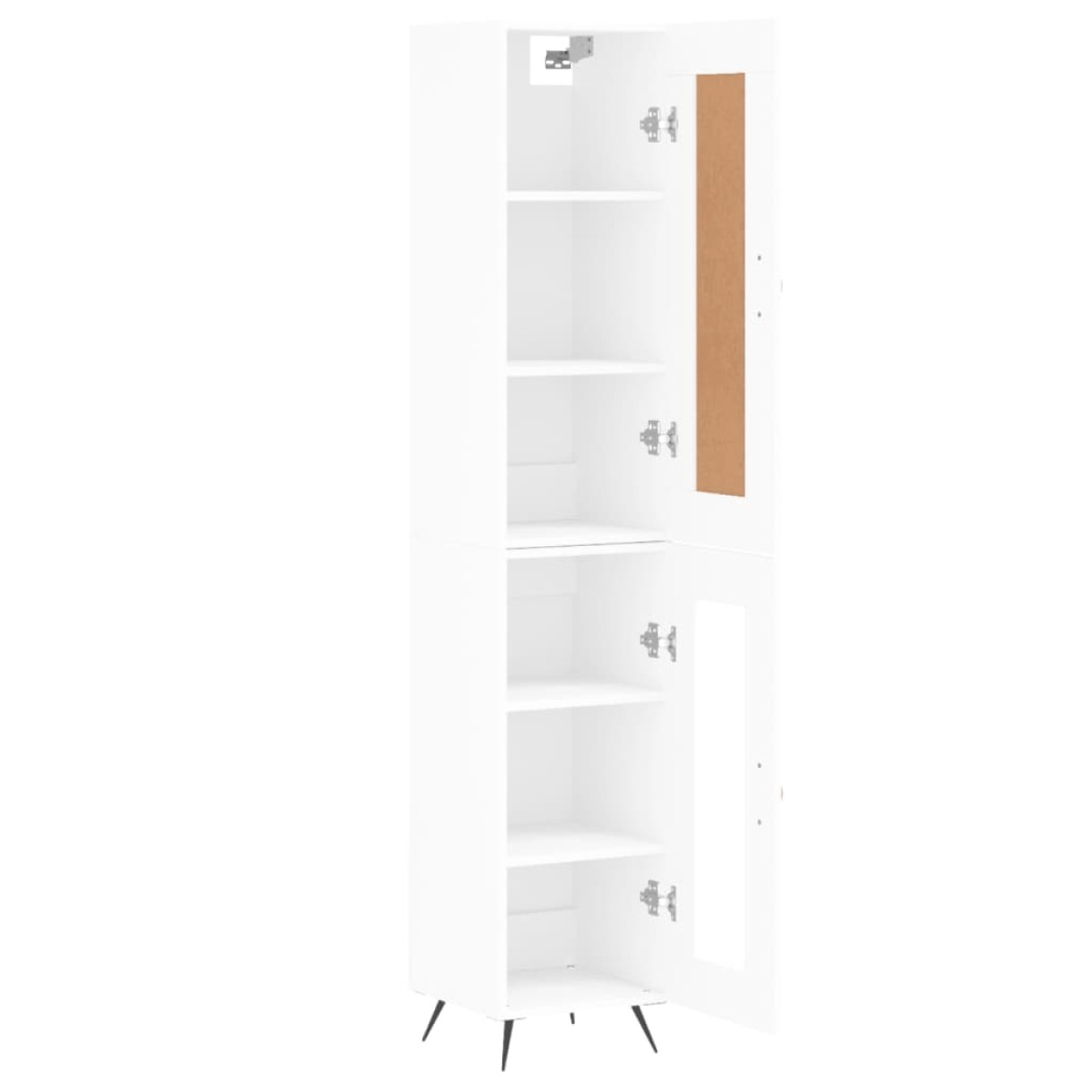 vidaXL Ντουλάπι Λευκός 34,5 x 34 x 180 εκ. από Επεξεργασμένο Ξύλο