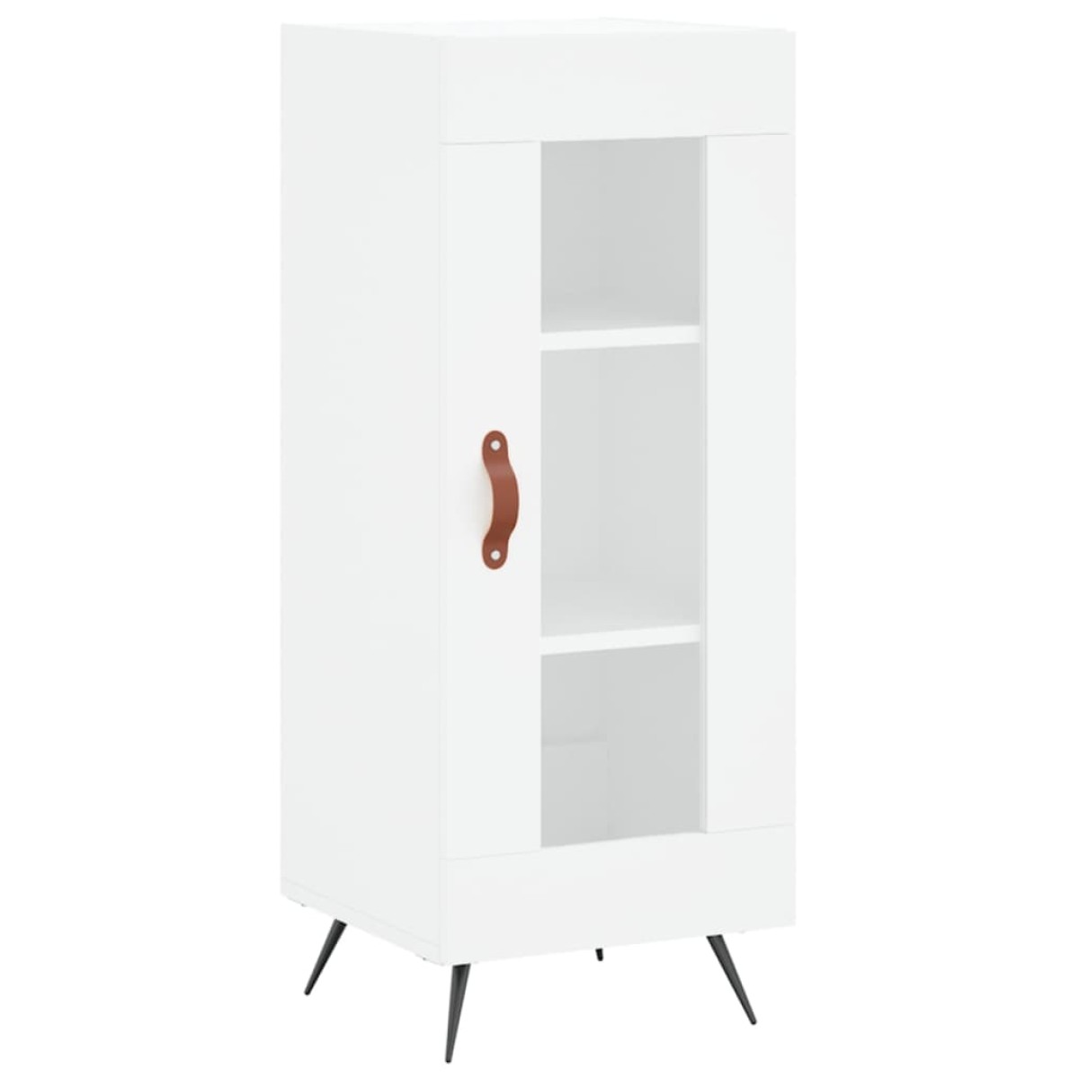 vidaXL Ντουλάπι Λευκός 34,5 x 34 x 180 εκ. από Επεξεργασμένο Ξύλο