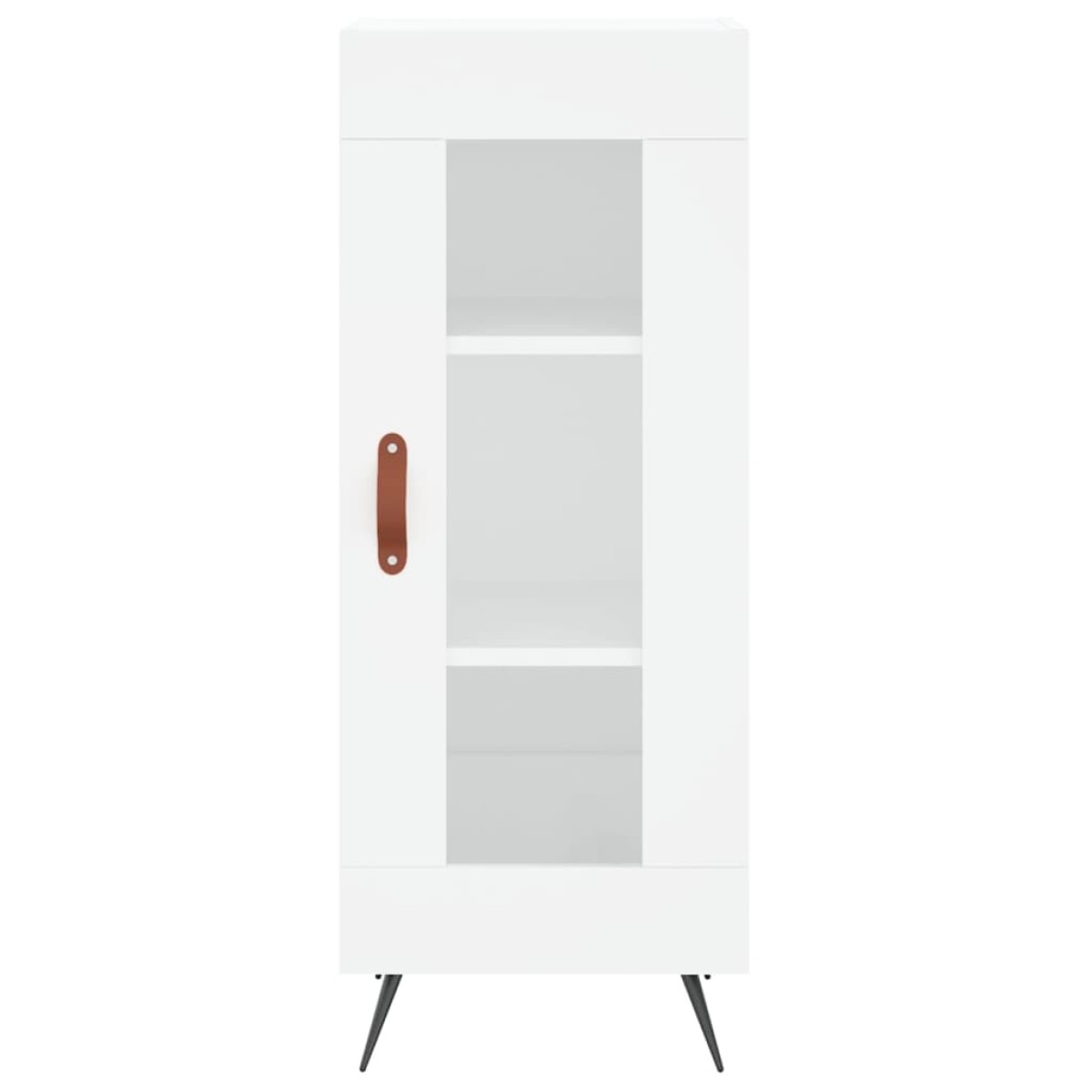 vidaXL Ντουλάπι Λευκός 34,5 x 34 x 180 εκ. από Επεξεργασμένο Ξύλο