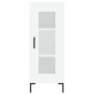 vidaXL Ντουλάπι Λευκός 34,5 x 34 x 180 εκ. από Επεξεργασμένο Ξύλο