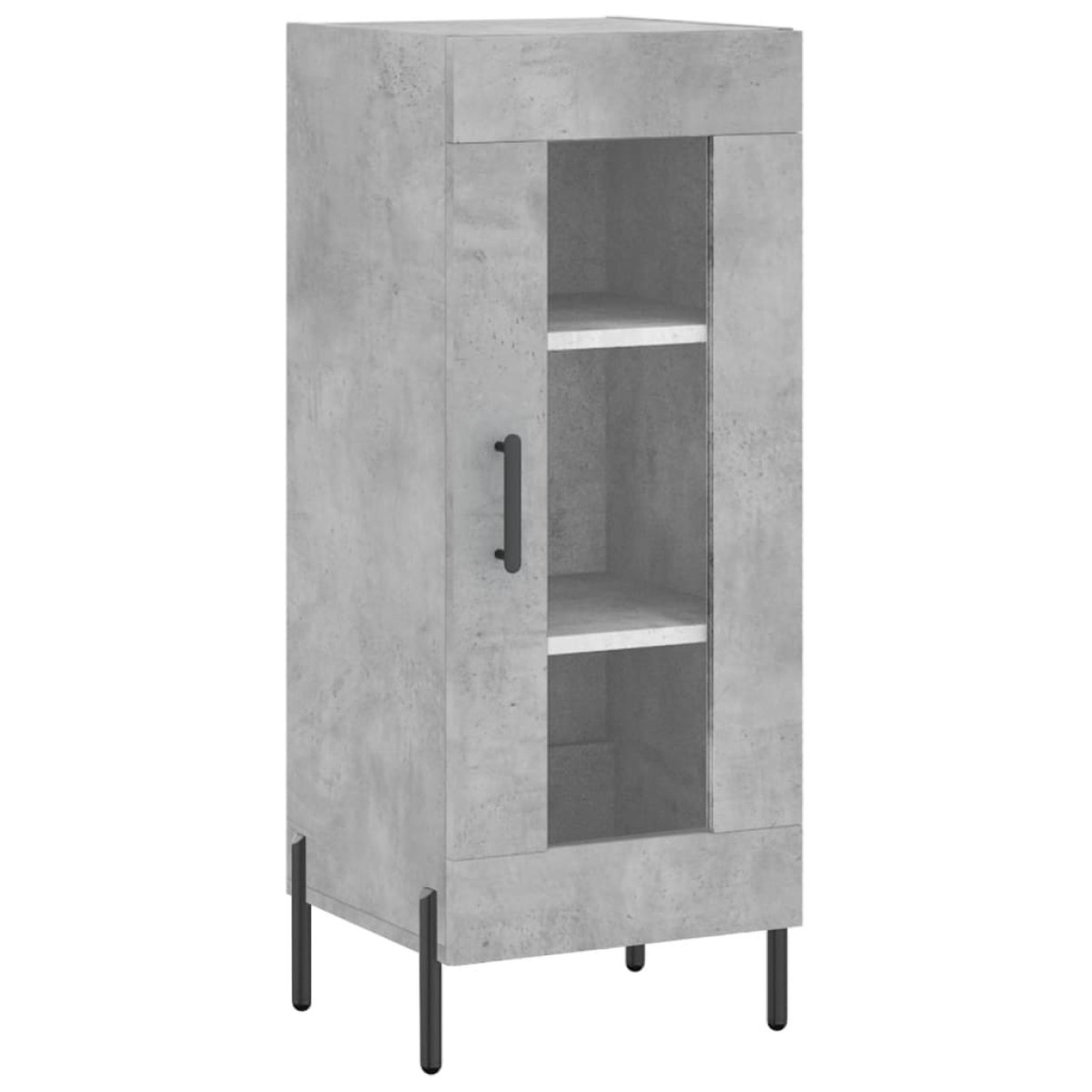 vidaXL Ντουλάπι Γκρι Σκυροδέματος 34,5x34x180 εκ. Επεξεργασμένο Ξύλο