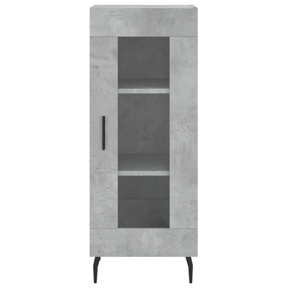 vidaXL Ντουλάπι Γκρι Σκυροδέματος 34,5x34x180 εκ. Επεξεργασμένο Ξύλο