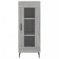 vidaXL Μπουφές Sonoma Γκρι 34,5 x 34 x 180 εκ. από Επεξεργασμένο Ξύλο