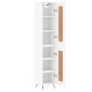 vidaXL Ντουλάπι Λευκός 34,5 x 34 x 180 εκ. από Επεξεργασμένο Ξύλο