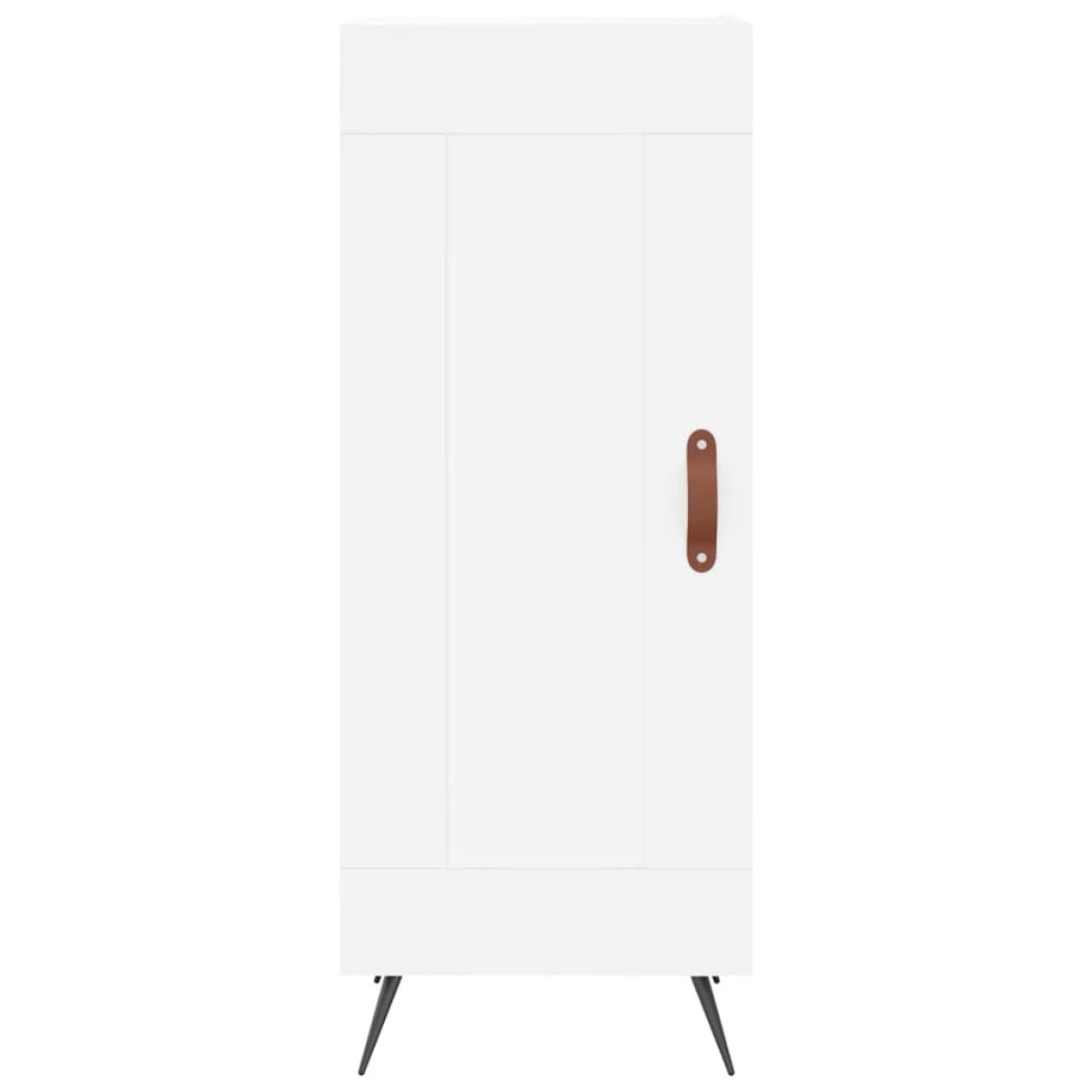 vidaXL Ντουλάπι Λευκός 34,5 x 34 x 180 εκ. από Επεξεργασμένο Ξύλο