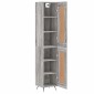 vidaXL Μπουφές Sonoma Γκρι 34,5 x 34 x 180 εκ. από Επεξεργασμένο Ξύλο