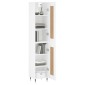 vidaXL Ντουλάπι Λευκός 34,5 x 34 x 180 εκ. από Επεξεργασμένο Ξύλο
