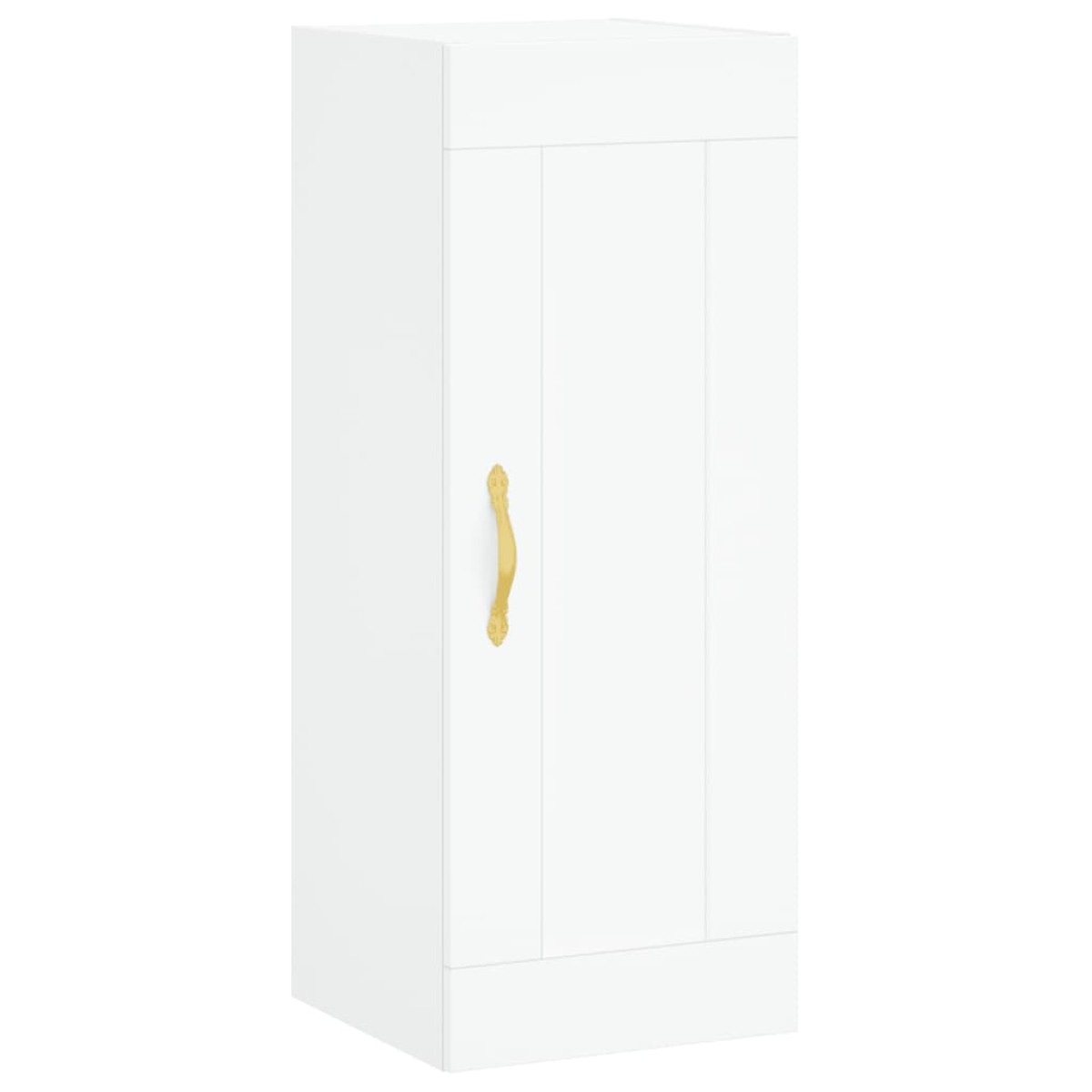 vidaXL Ντουλάπι Λευκός 34,5 x 34 x 180 εκ. από Επεξεργασμένο Ξύλο