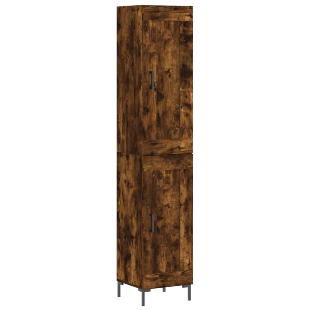 vidaXL Ντουλάπι Καπνιστή δρυς 34,5x34x180 εκ. από Επεξεργασμένο Ξύλο