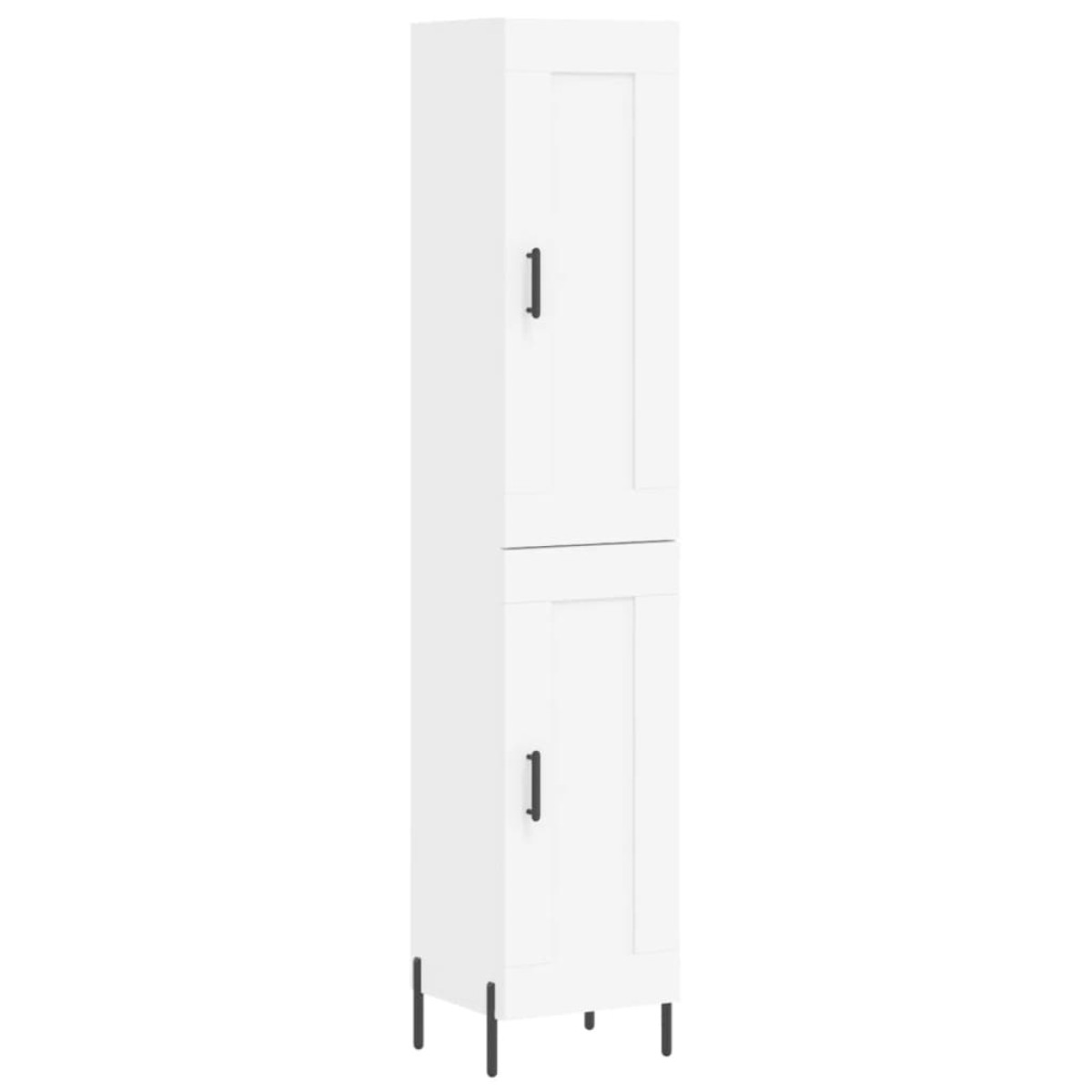 vidaXL Ντουλάπι Λευκός 34,5 x 34 x 180 εκ. από Επεξεργασμένο Ξύλο