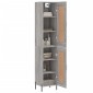 vidaXL Μπουφές Sonoma Γκρι 34,5 x 34 x 180 εκ. από Επεξεργασμένο Ξύλο