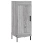 vidaXL Μπουφές Sonoma Γκρι 34,5 x 34 x 180 εκ. από Επεξεργασμένο Ξύλο