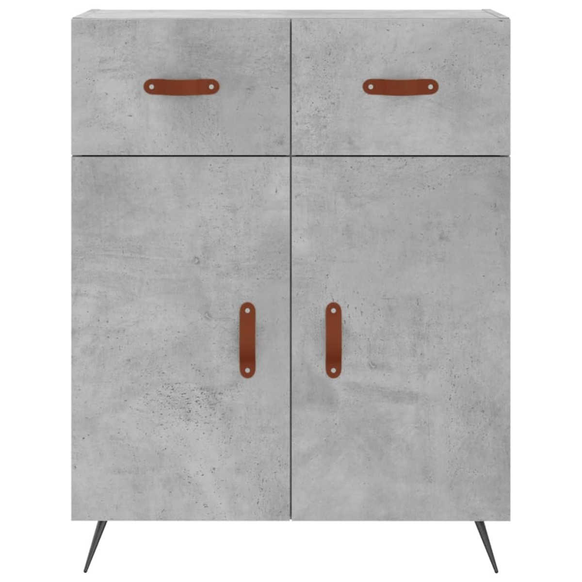 vidaXL Ντουλάπι Γκρι Σκυροδέματος 69,5x34x180 εκ. Επεξεργασμένο Ξύλο