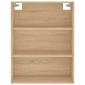 vidaXL Ντουλάπι Sonoma δρυς 69,5 x 34 x 180 εκ. από Επεξεργασμένο Ξύλο