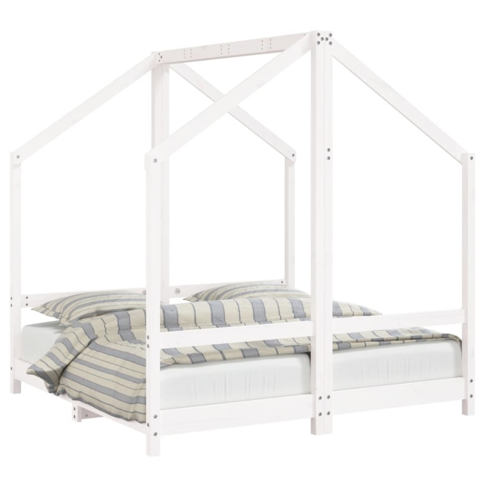 vidaXL Πλαίσιο Παιδικού Κρεβατιού 2x(70x140)εκ. Μασίφ Ξύλο Πεύκου
