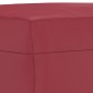 vidaXL Σετ Σαλονιού 3 Τεμαχίων Μπορντό Συνθετικό Δέρμα με Μαξιλάρια
