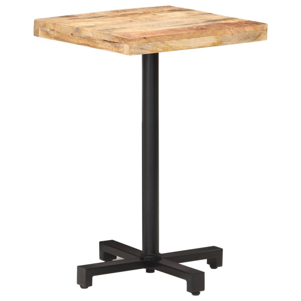 vidaXL Τραπέζι Bistro Τετράγωνο 50x50x75 εκ. Ακατέργαστο Ξύλο Μάνγκο