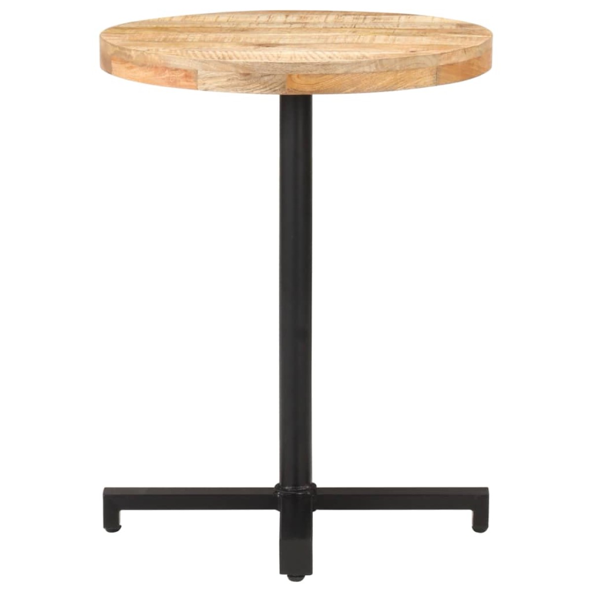 vidaXL Τραπέζι Bistro Στρογγυλό Ø60 x 75 εκ. Ακατέργαστο Ξύλο Μάνγκο