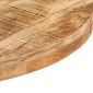 vidaXL Τραπέζι Bistro Στρογγυλό Ø60 x 75 εκ. Ακατέργαστο Ξύλο Μάνγκο