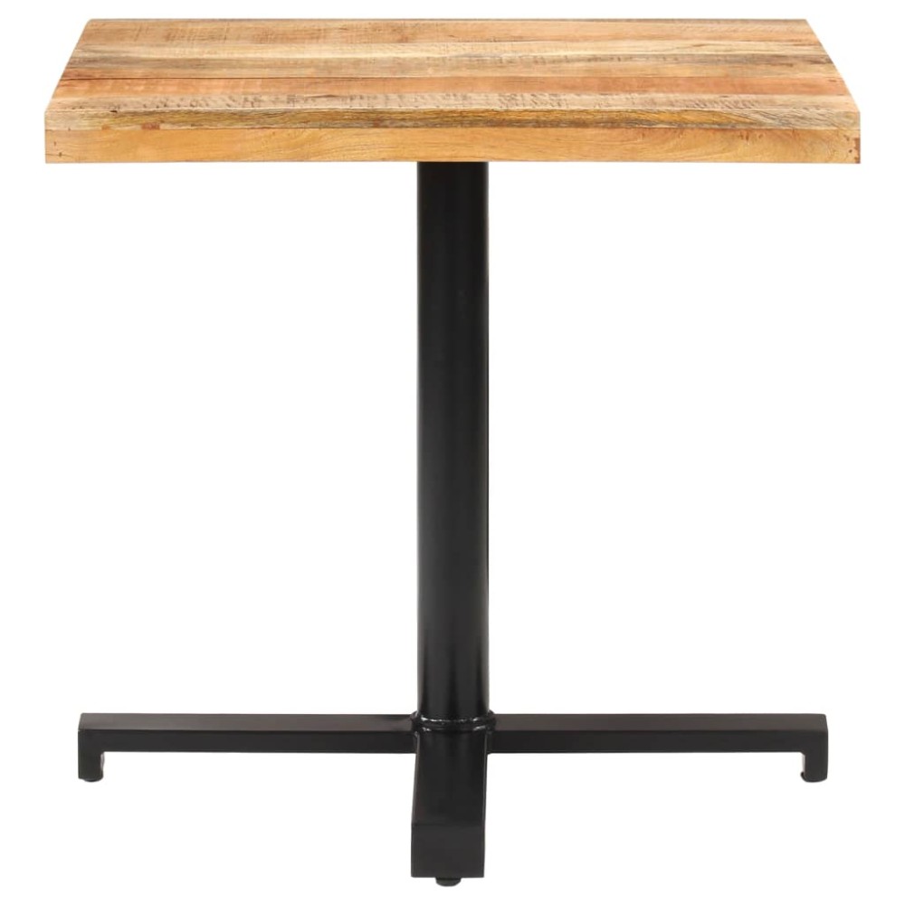 vidaXL Τραπέζι Bistro Τετράγωνο 80x80x75 εκ. Ακατέργαστο Ξύλο Μάνγκο
