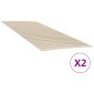 vidaXL Τελάρα Κρεβατιού με 48 Σανίδες 2 Τεμ. 90x200 εκ.