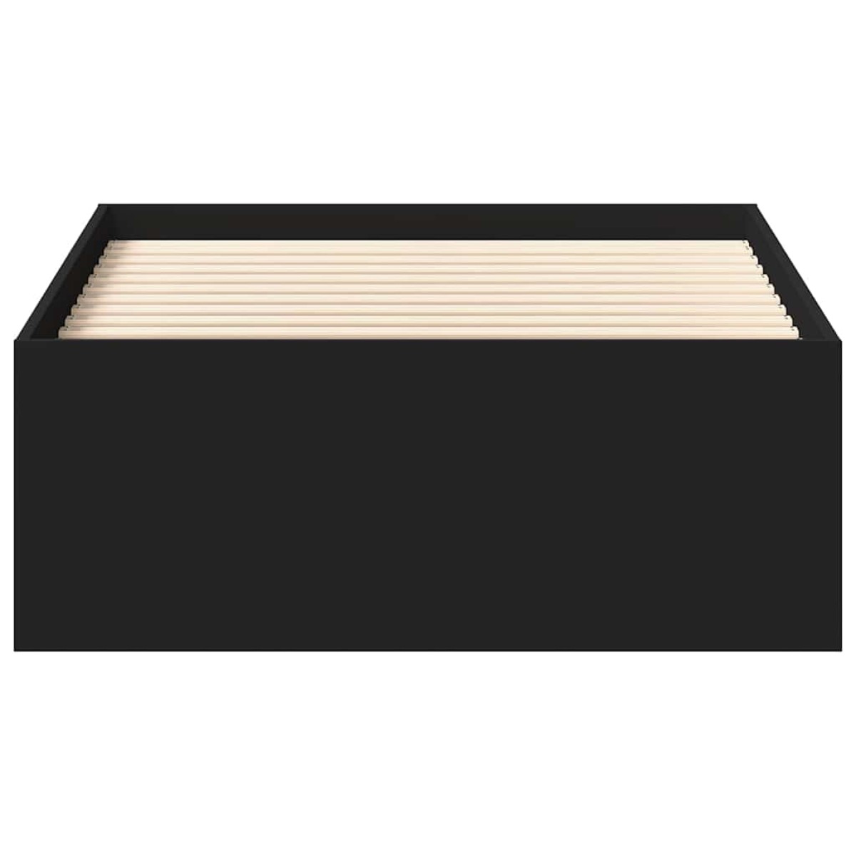vidaXL Πλαίσιο Κρεβατιού Μαύρο 90x200 cm