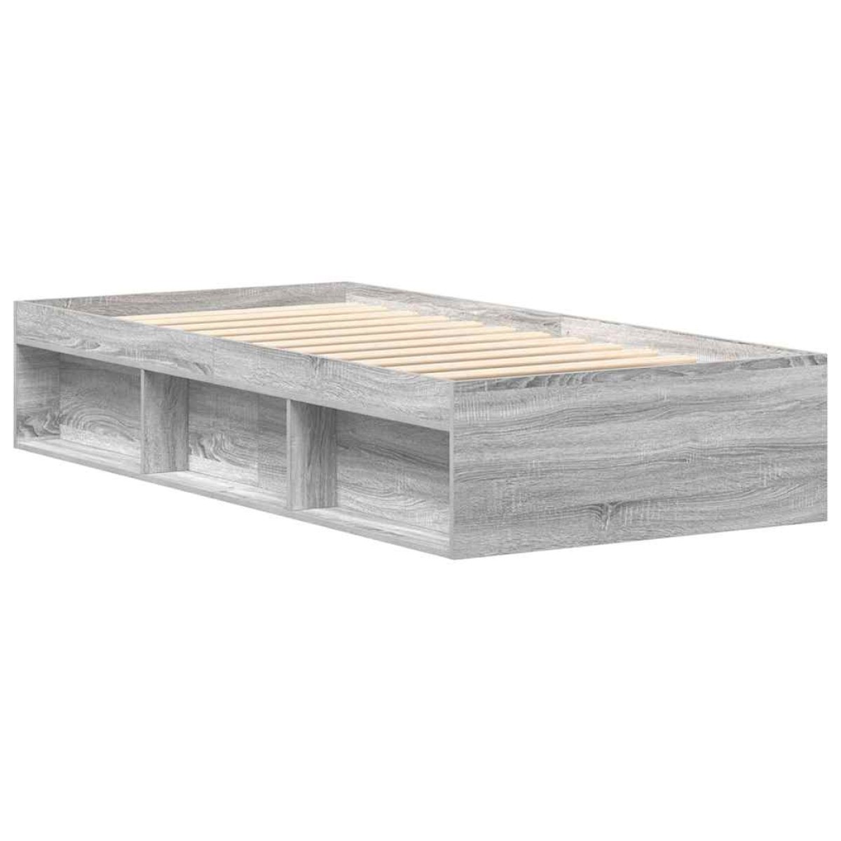 vidaXL Πλαίσιο Κρεβατιού Γκρι Sonoma 90x200 εκ.