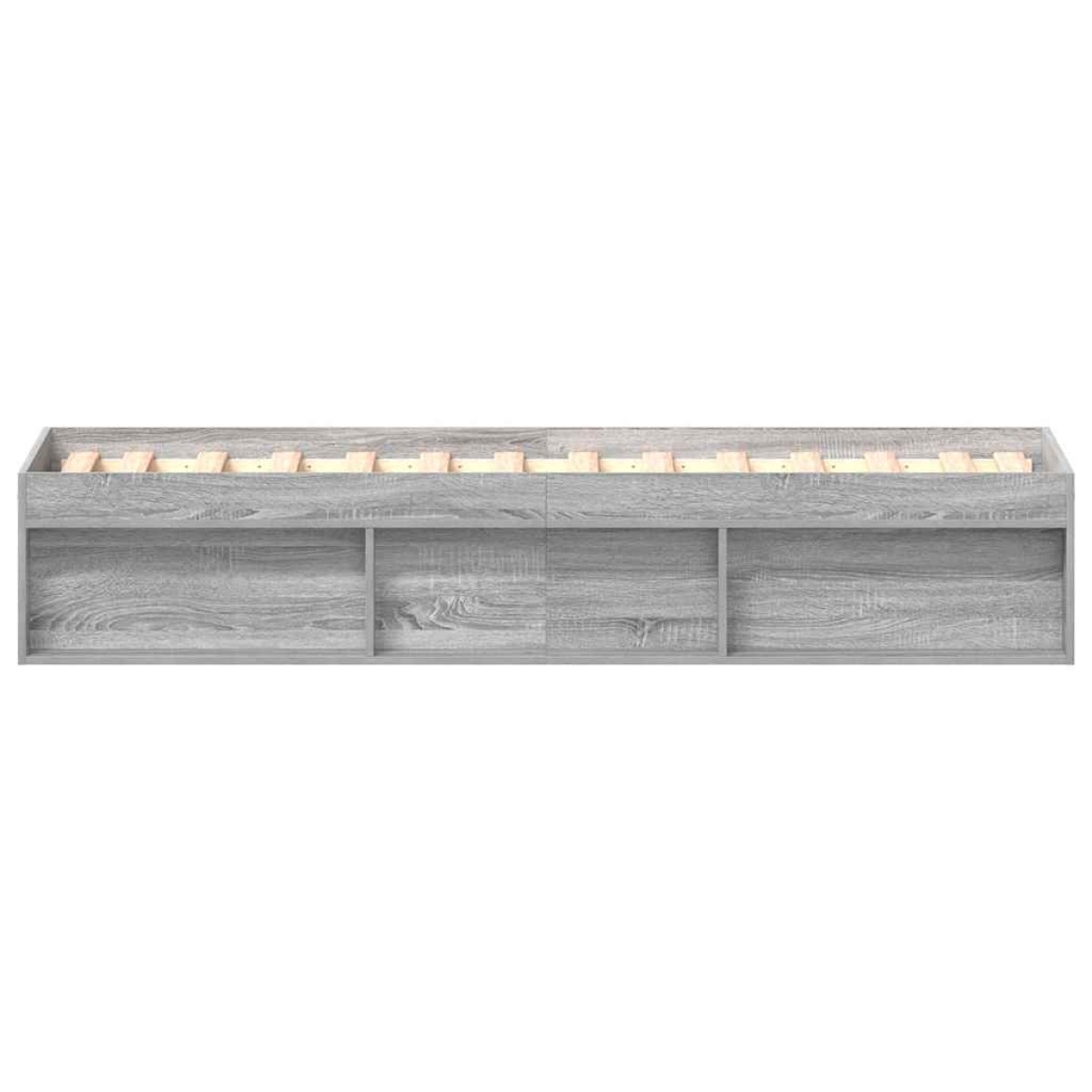vidaXL Πλαίσιο Κρεβατιού Γκρι Sonoma 90 x 190 εκ.