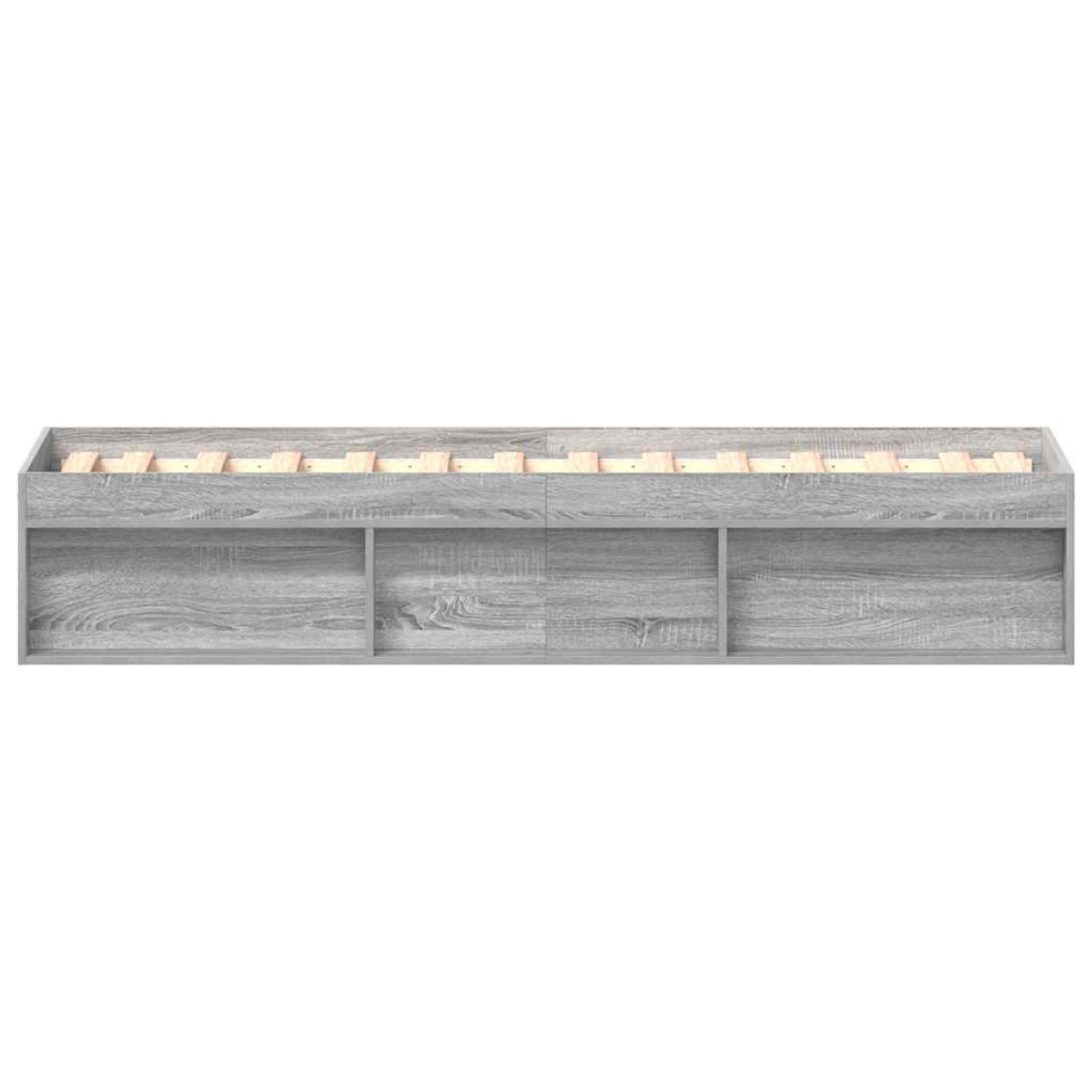 vidaXL Πλαίσιο Κρεβατιού Γκρι Sonoma 75 x 190 εκ. Small Single