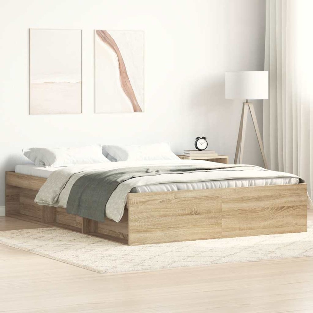 vidaXL Πλαίσιο Κρεβατιού Sonoma Δρυς 120x200 εκ.