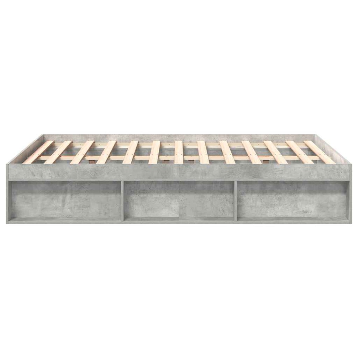 vidaXL Πλαίσιο Κρεβατιού Γκρι Σκυροδέματος 140x200 εκ.
