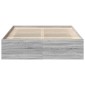 vidaXL Πλαίσιο Κρεβατιού Γκρι Sonoma 140 x 200 εκ.