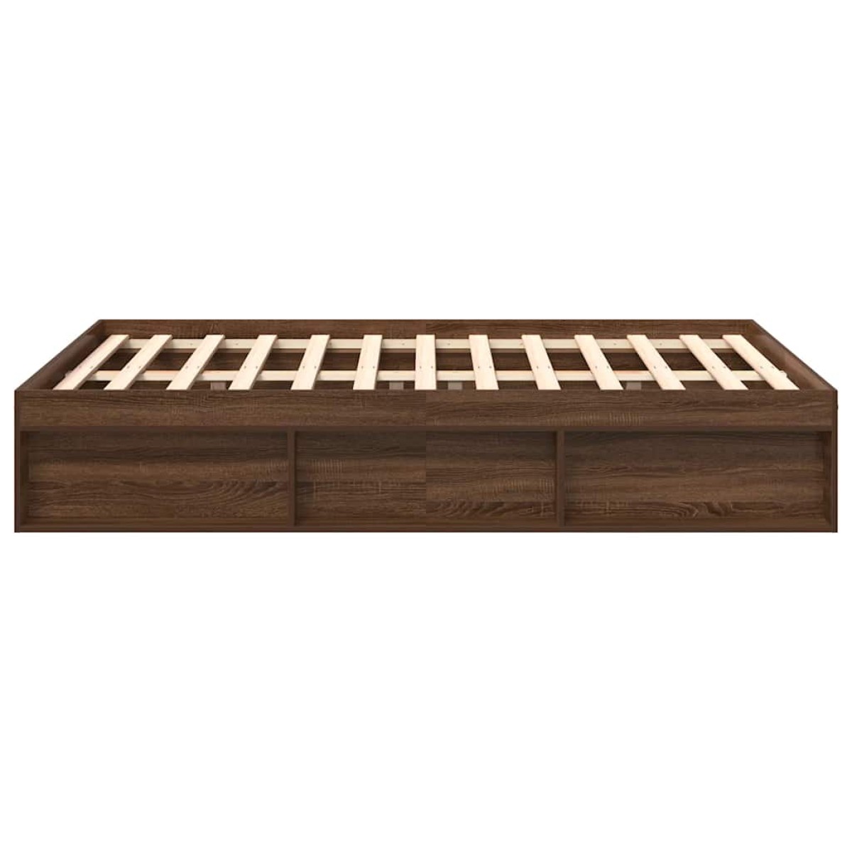 vidaXL Πλαίσιο Κρεβατιού Καφέ Δρυς 140 x 200 εκ.