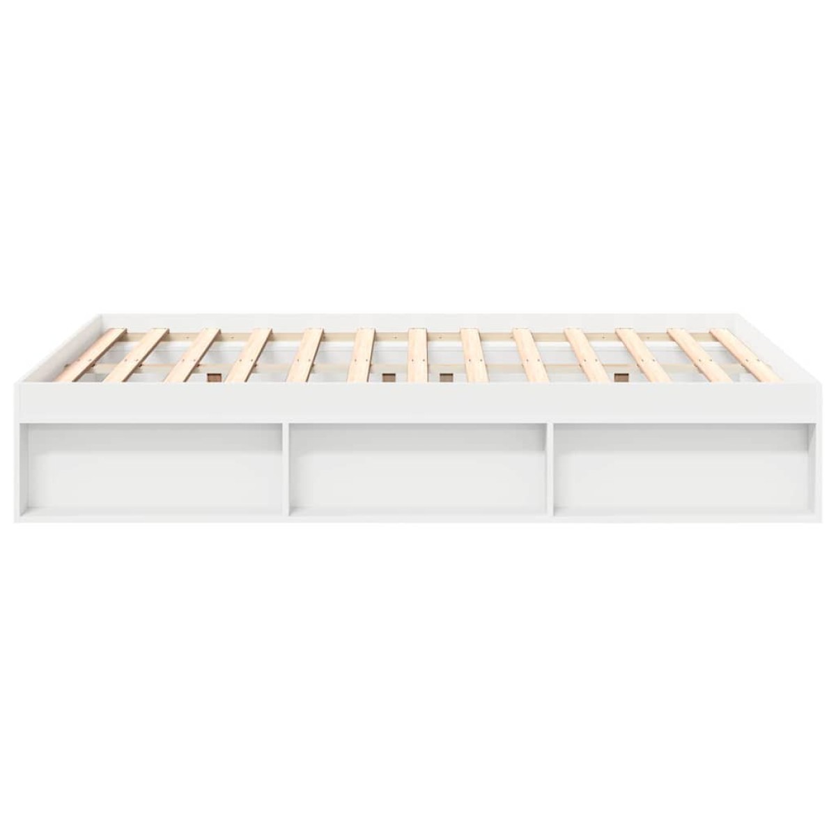 vidaXL Πλαίσιο Κρεβατιού Λευκό 150 x 200 εκ. King Size