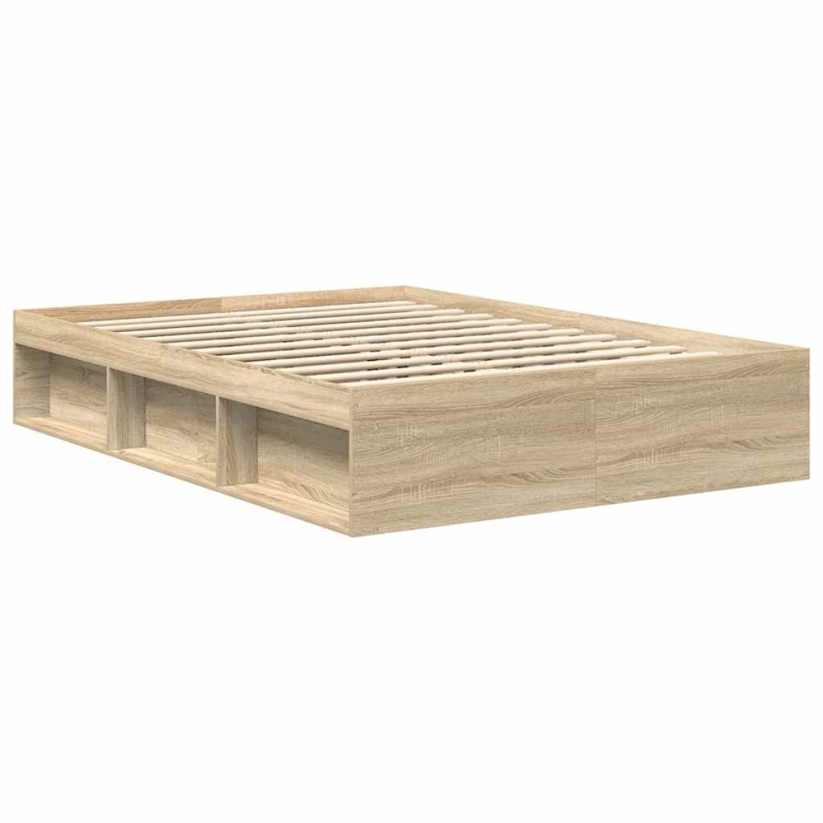 vidaXL Πλαίσιο Κρεβατιού Sonoma Δρυς 150 x 200 εκ. King Size