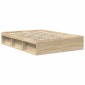 vidaXL Πλαίσιο Κρεβατιού Sonoma Δρυς 150 x 200 εκ. King Size
