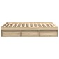 vidaXL Πλαίσιο Κρεβατιού Sonoma Δρυς 150 x 200 εκ. King Size