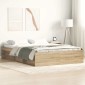 vidaXL Πλαίσιο Κρεβατιού Sonoma Δρυς 150 x 200 εκ. King Size