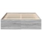 vidaXL Πλαίσιο Κρεβατιού Γκρι Sonoma 150 x 200 εκ. King Size