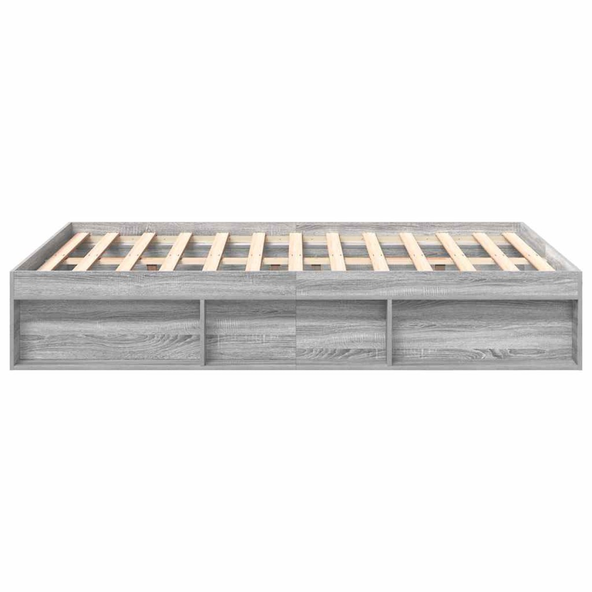 vidaXL Πλαίσιο Κρεβατιού Γκρι Sonoma 150 x 200 εκ. King Size