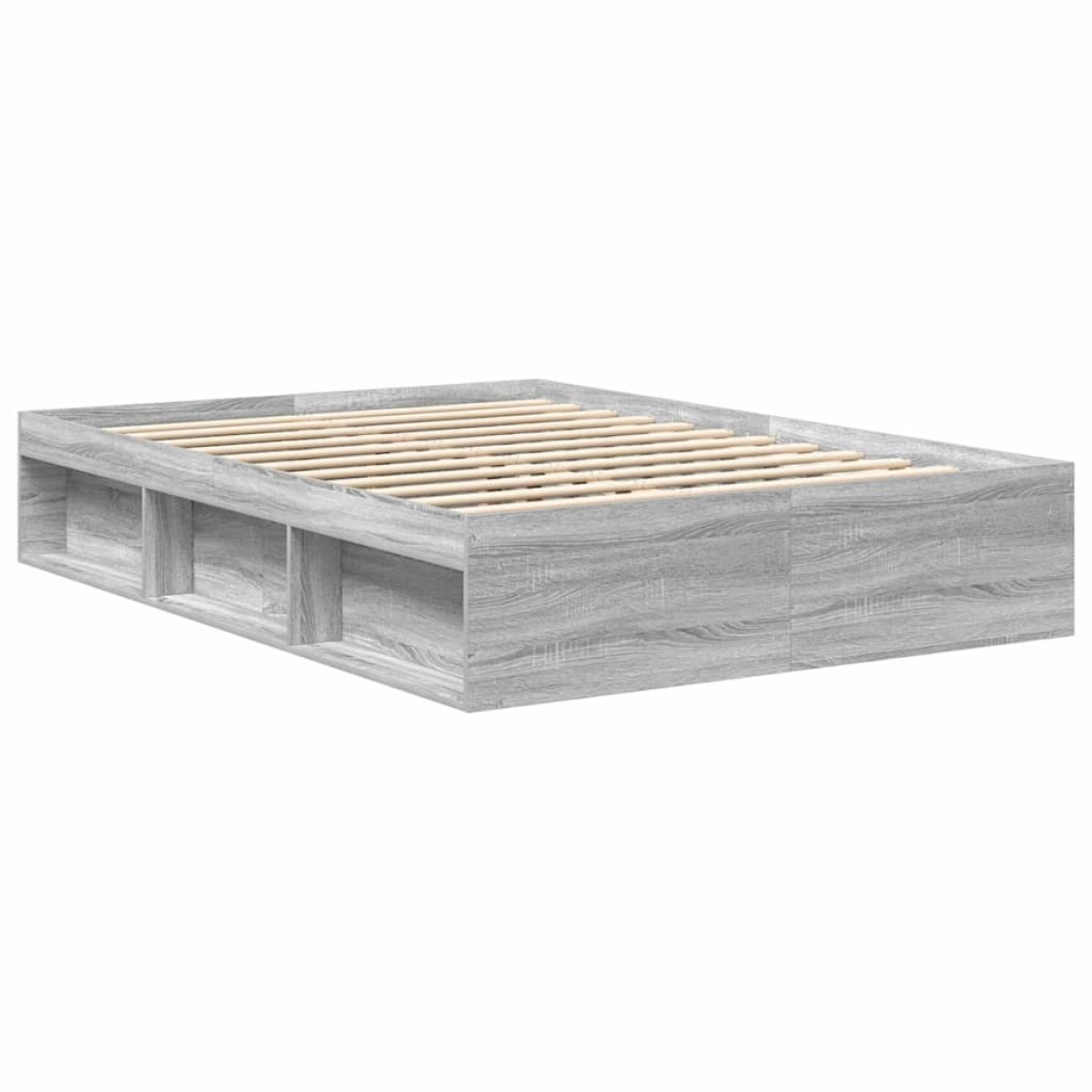 vidaXL Πλαίσιο Κρεβατιού Γκρι Sonoma 150 x 200 εκ. King Size