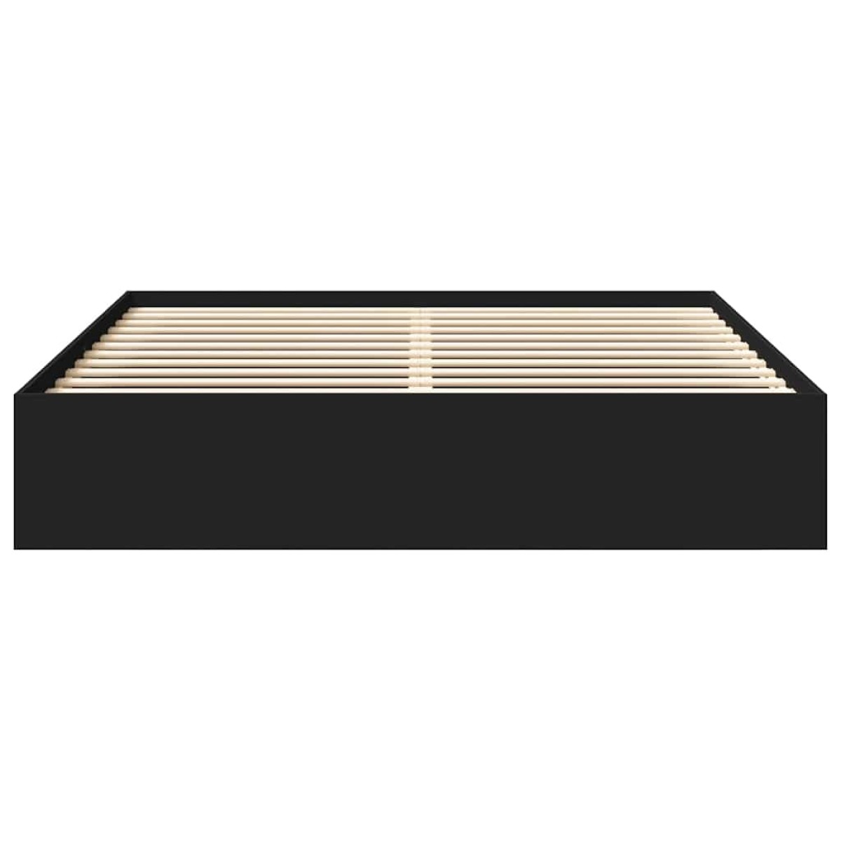vidaXL Πλαίσιο Κρεβατιού Μαύρο 180 x 200 εκ. Super King