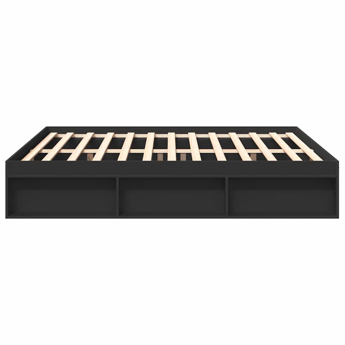 vidaXL Πλαίσιο Κρεβατιού Μαύρο 180 x 200 εκ. Super King