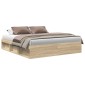 vidaXL Πλαίσιο Κρεβατιού Sonoma Δρυς 180 x 200 εκ. Super King