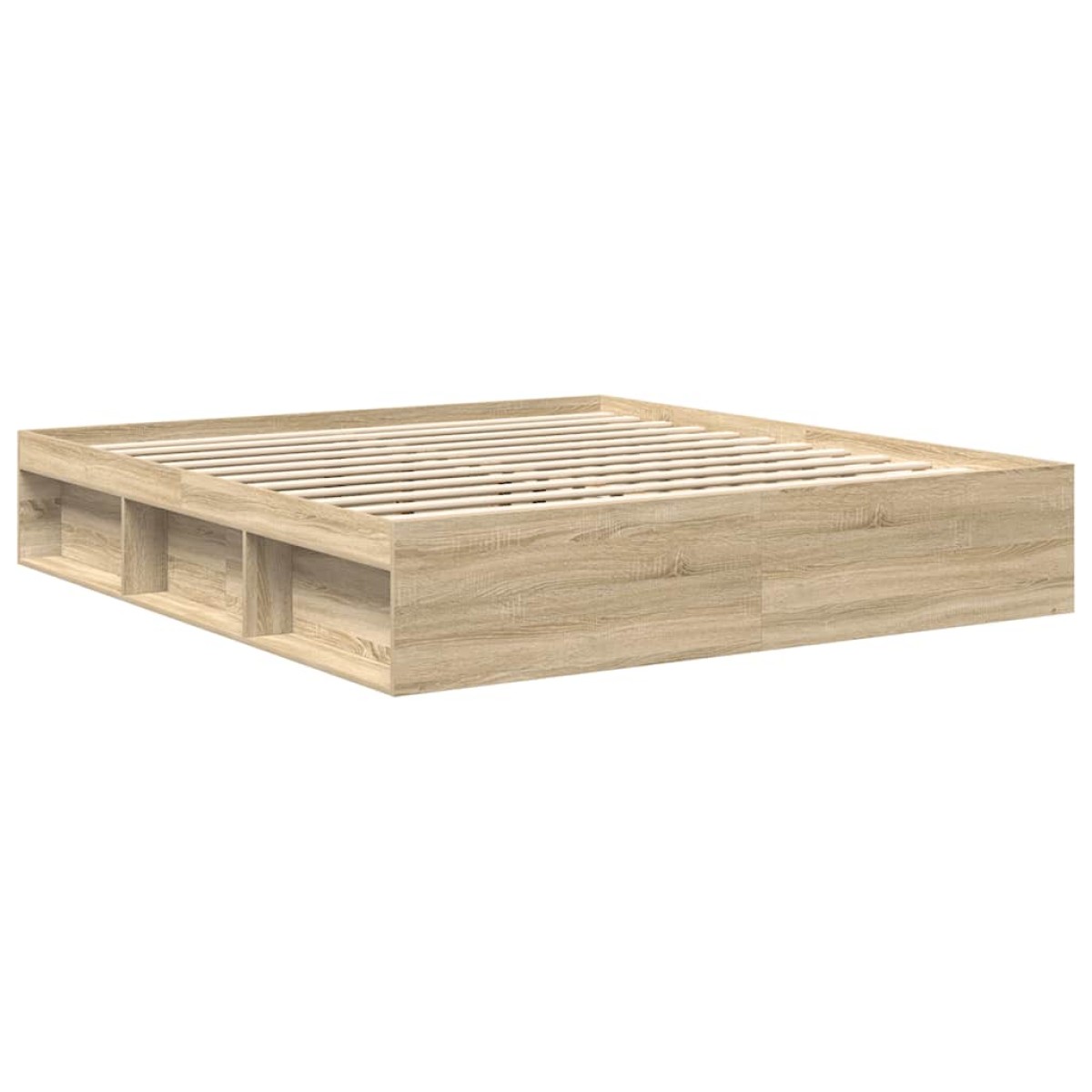 vidaXL Πλαίσιο Κρεβατιού Sonoma Δρυς 180 x 200 εκ. Super King