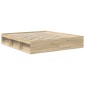 vidaXL Πλαίσιο Κρεβατιού Sonoma Δρυς 180 x 200 εκ. Super King