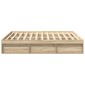 vidaXL Πλαίσιο Κρεβατιού Sonoma Δρυς 180 x 200 εκ. Super King