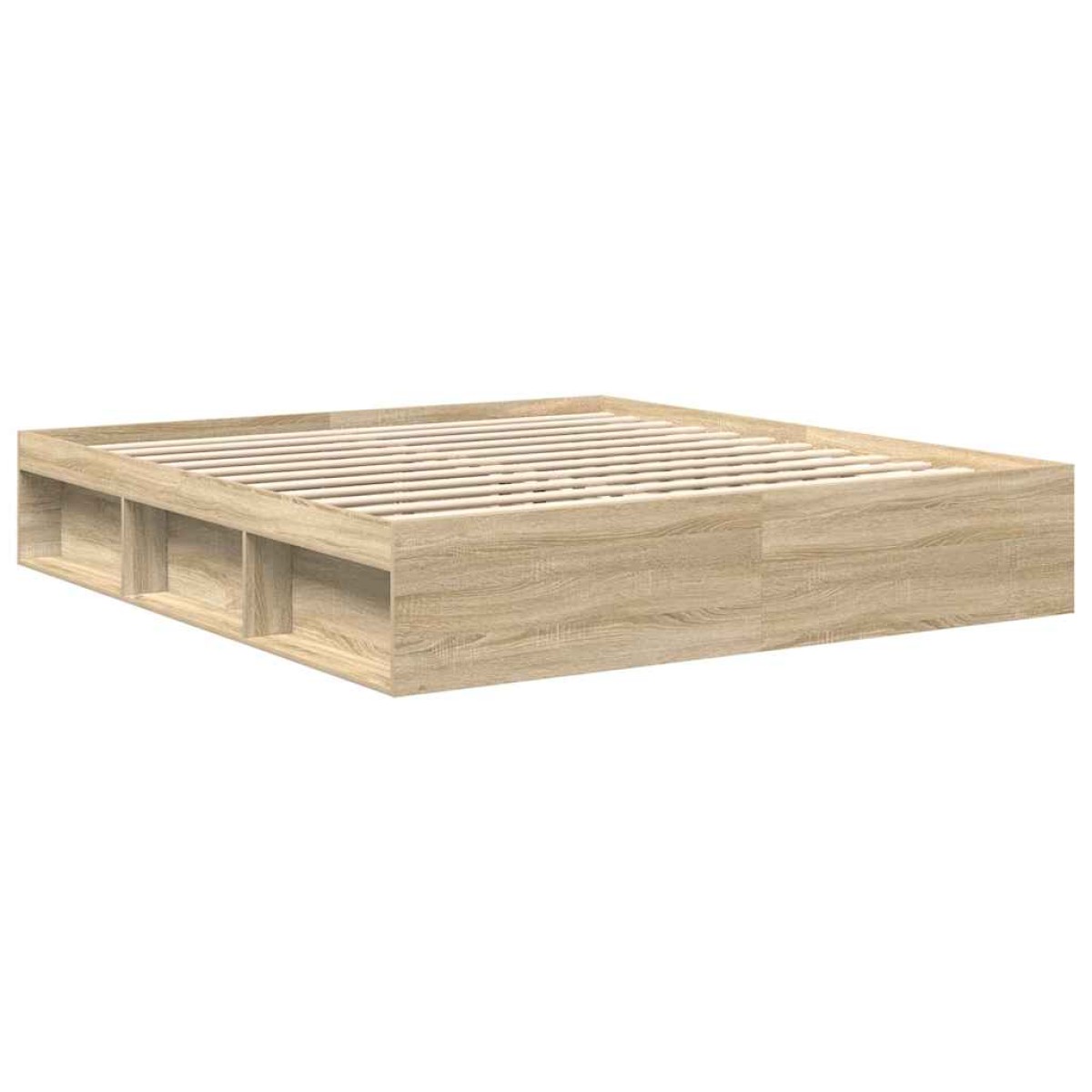 vidaXL Πλαίσιο Κρεβατιού Sonoma Δρυς 180 x 200 εκ. Super King