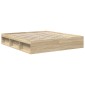 vidaXL Πλαίσιο Κρεβατιού Sonoma Δρυς 180 x 200 εκ. Super King